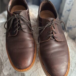 Clarks Rich Brown Leather Derbys